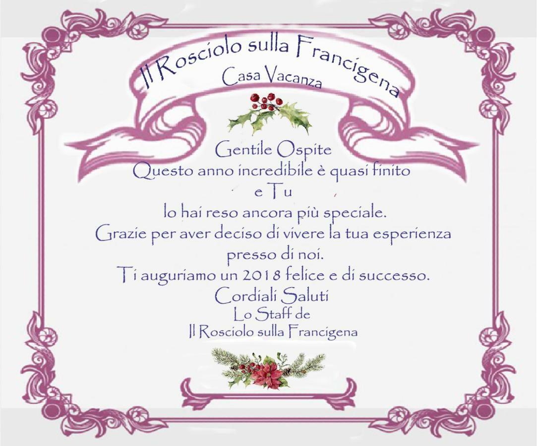 Apartmán Il Rosciolo Sulla Francigena Formello Exteriér fotografie